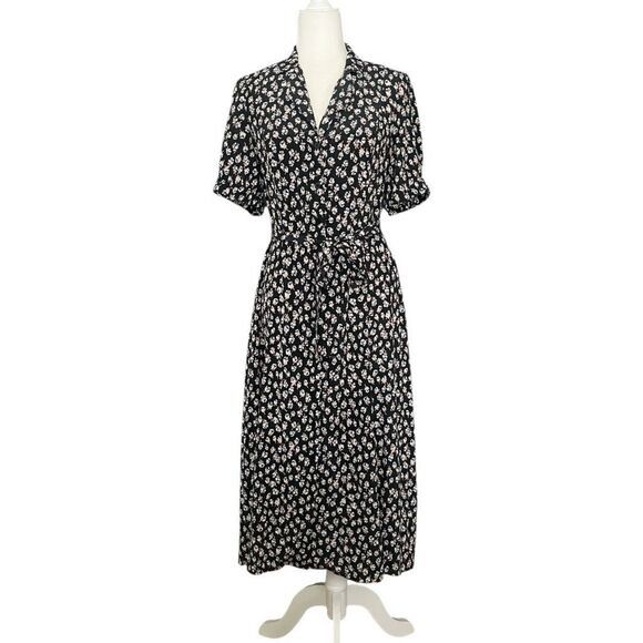 Diane Von Furstenberg Shirt Dress Floral Size 6 - Picture 4 of 9